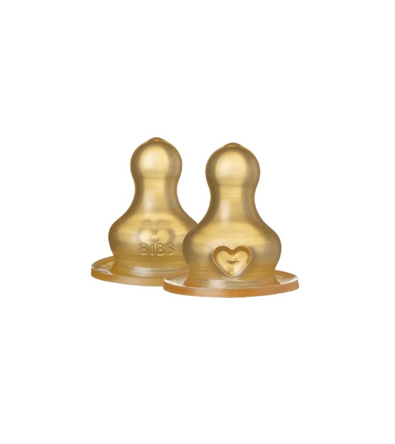 Θηλές Μπιμπερό BIBS Latex 2 Τεμάχια Αργής Ροής 5000030