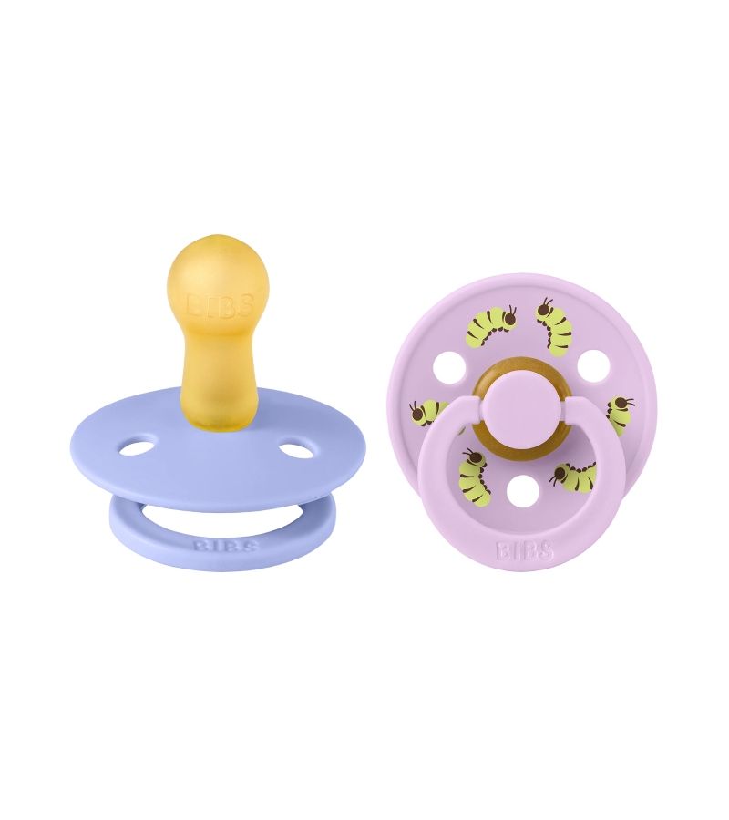 Πιπίλες BIBS STUDIO Caterpillar Mix Hush/Violet Latex 1 (0+ μηνών) 11051102