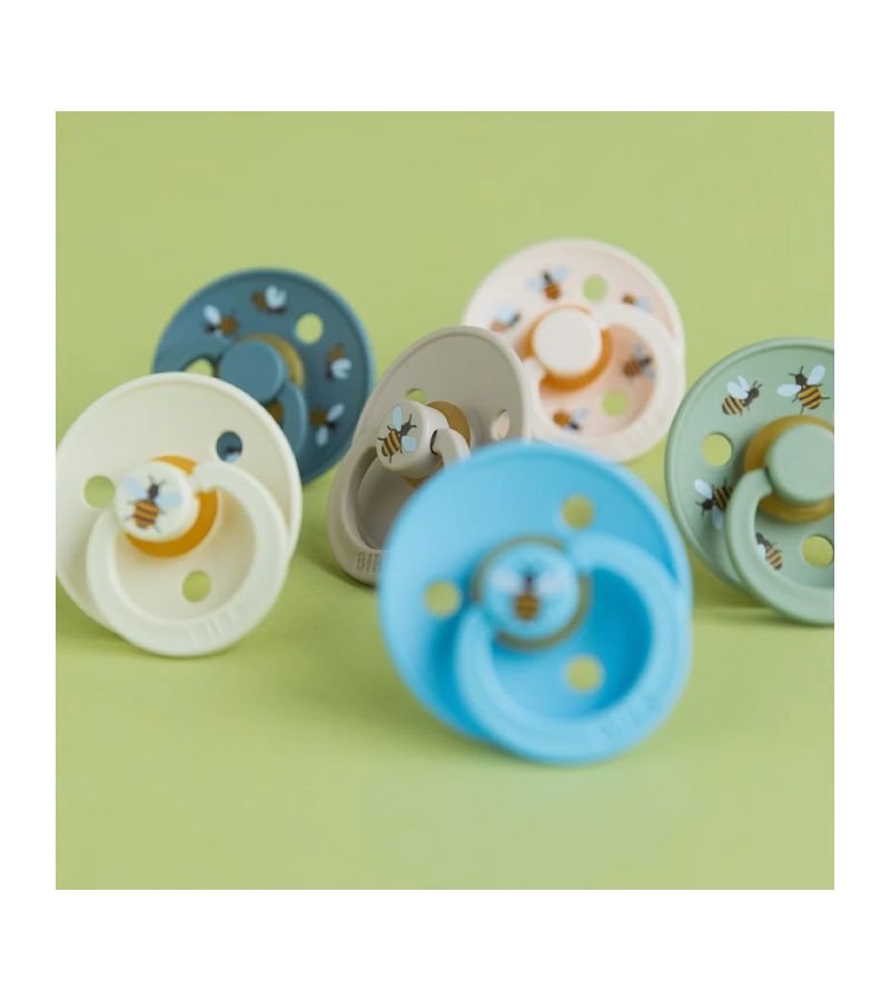 Πιπίλες BIBS STUDIO Colour Bumblebee - Mushroom/Sage 6+ μηνών 12024102