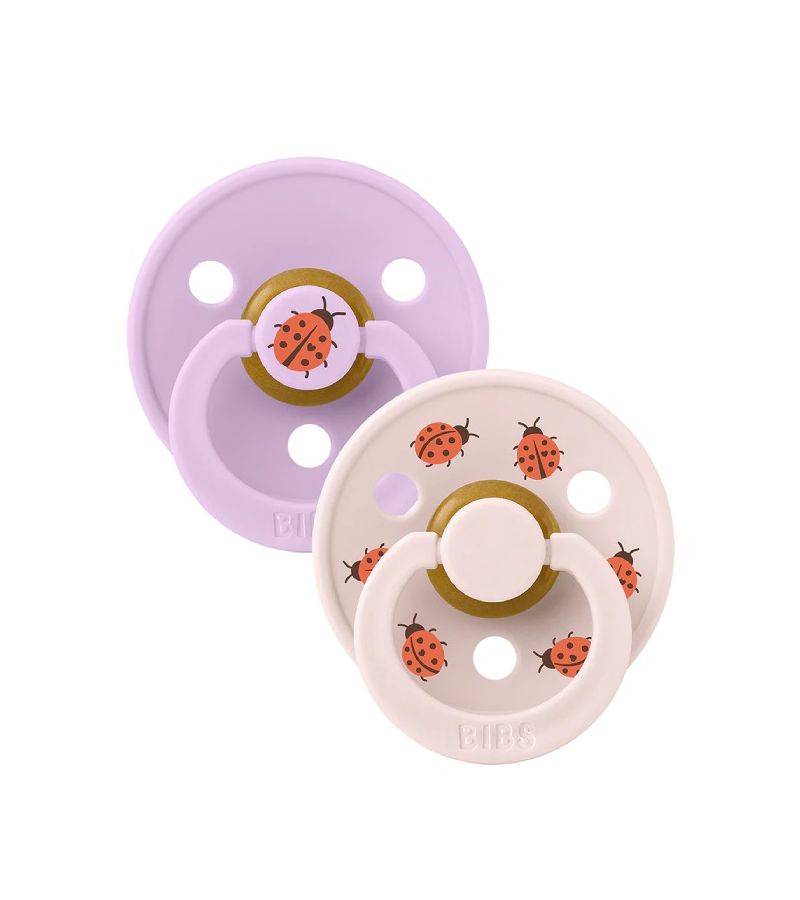 Πιπίλες BIBS Colour Ladybug - Violet Sky/Petal Latex 11025103