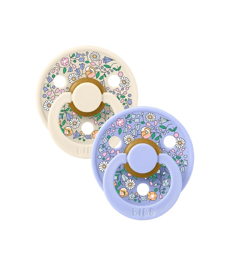 Πιπίλες BIBS x LIBERTY 2τμχ Latex Chloe Meadow Ivory Mix 1 (0+ μηνών) 11035101