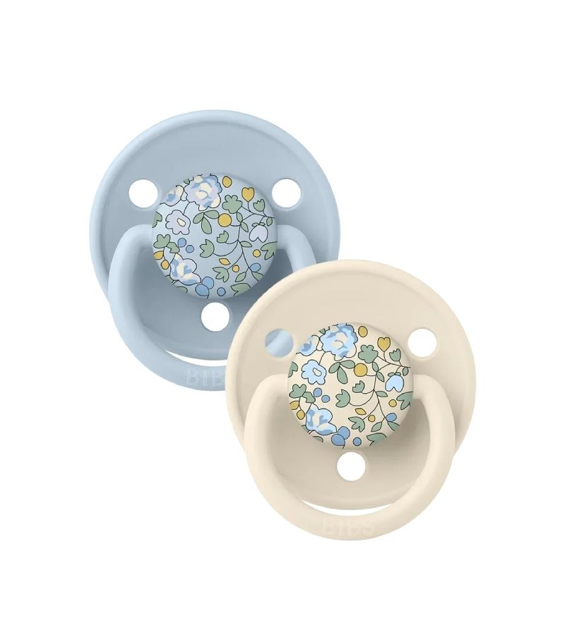 Πιπίλες BIBS x LIBERTY 2τμχ De Lux Eloise Baby Blue Mix ONE SIZE 15011101