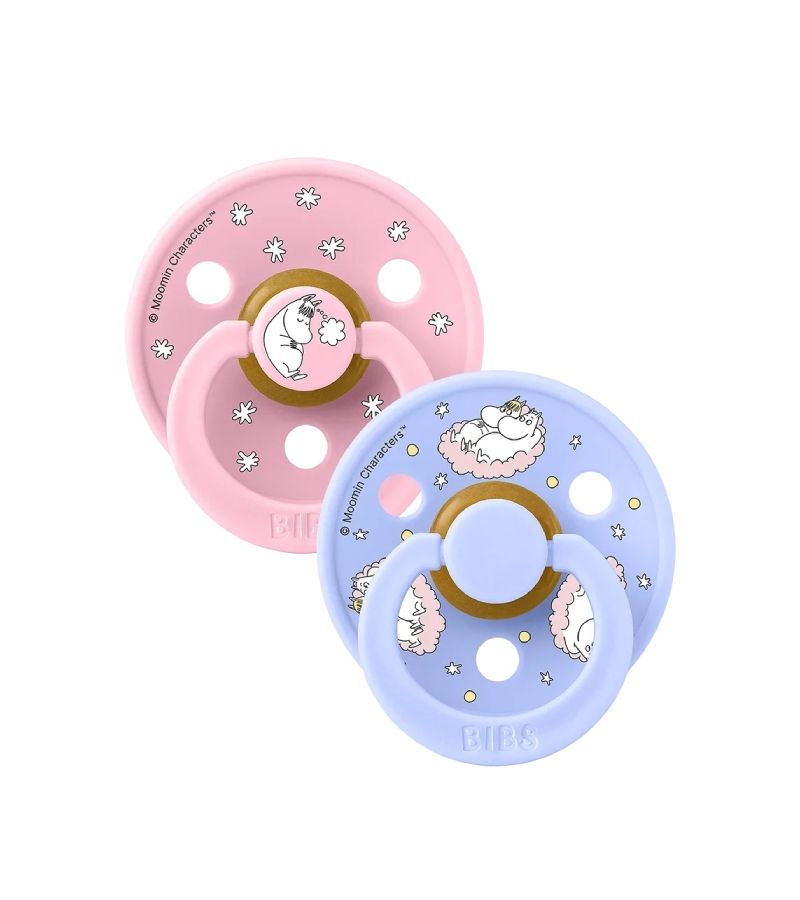 Πιπίλες BIBS X MOOMIN Colour Dreaming Pink Mix 1 Latex (0  μηνών) 11033101