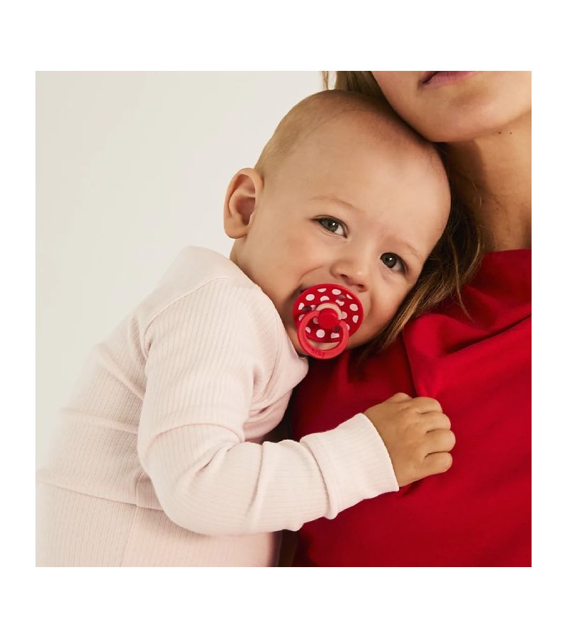 Πιπίλες BIBS STUDIO Polka - Blossom/Candy Apple 11034103