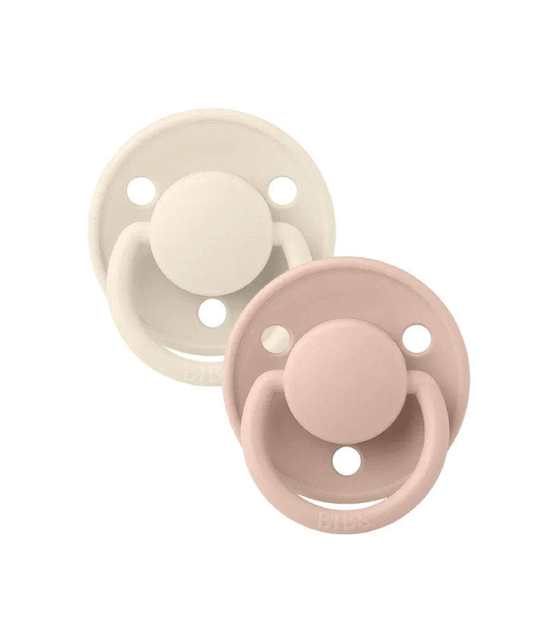 Πιπίλες BIBS 2τμχ Silicone De Lux Ivory/Blush ONE SIZE 150215