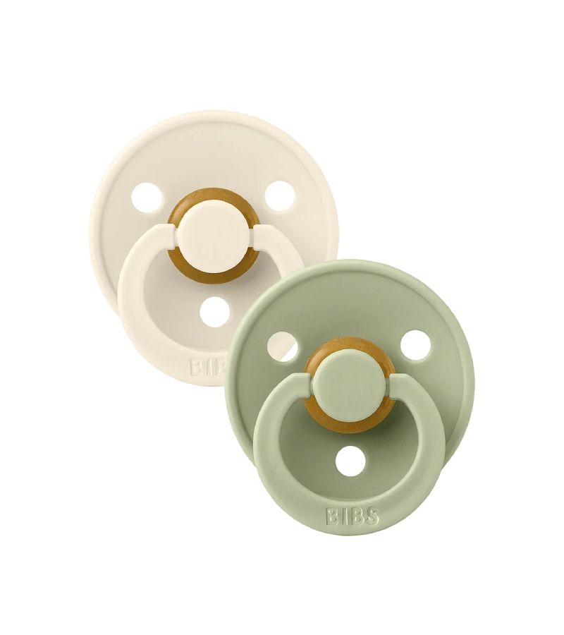 Πιπίλες BIBS Colour Ivory/Sage Latex 18+ μηνών 130241