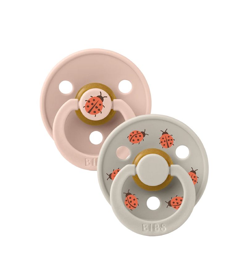 Πιπίλες BIBS STUDIO Ladybug Blush/Sand Latex 6+ μηνών 12025101