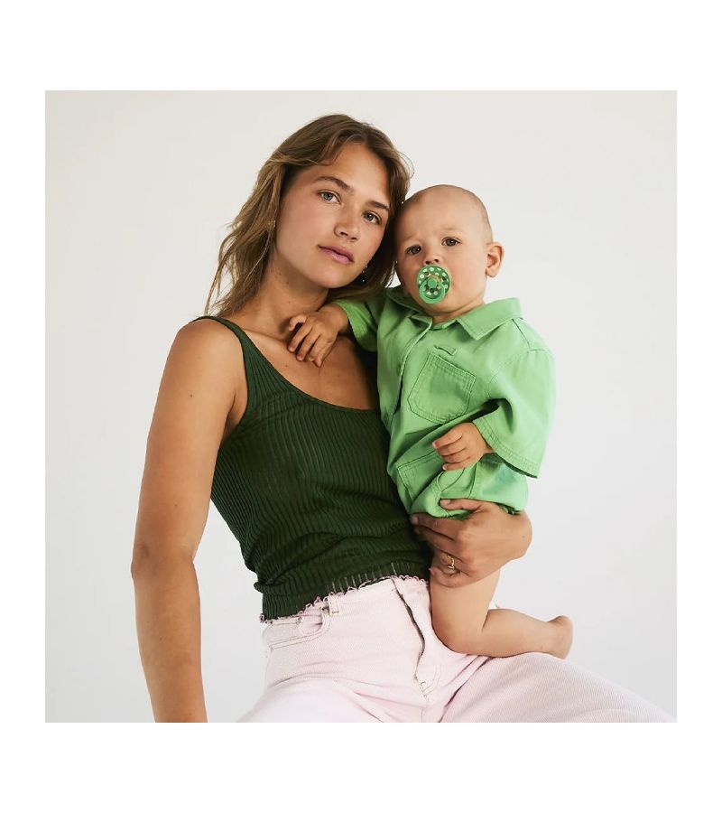Πιπίλες BIBS STUDIO Polka - Petal/Cactus 11034106