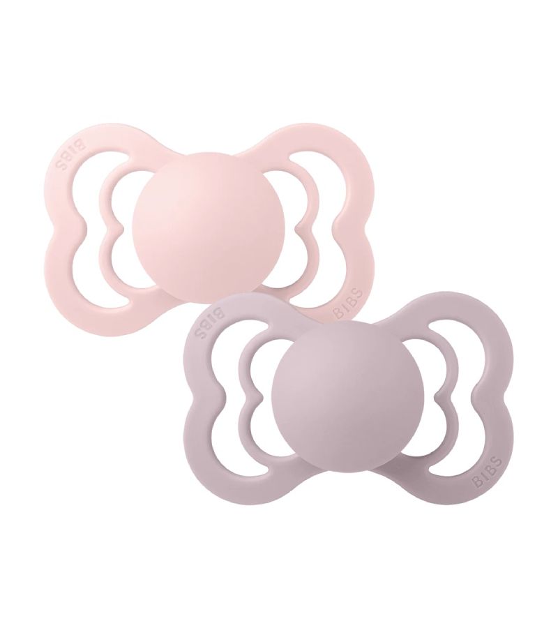 Πιπίλες BIBS Silicone Supreme Blossom/Dusky Lilac 0+μηνών 160422