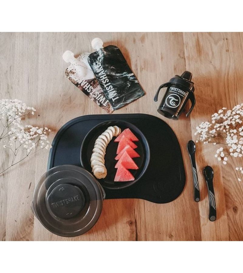 Σουπλά Click-Mat Mini Με Αποσπώμενο Πιάτο TWISTSHAKE Black 32-08-78138