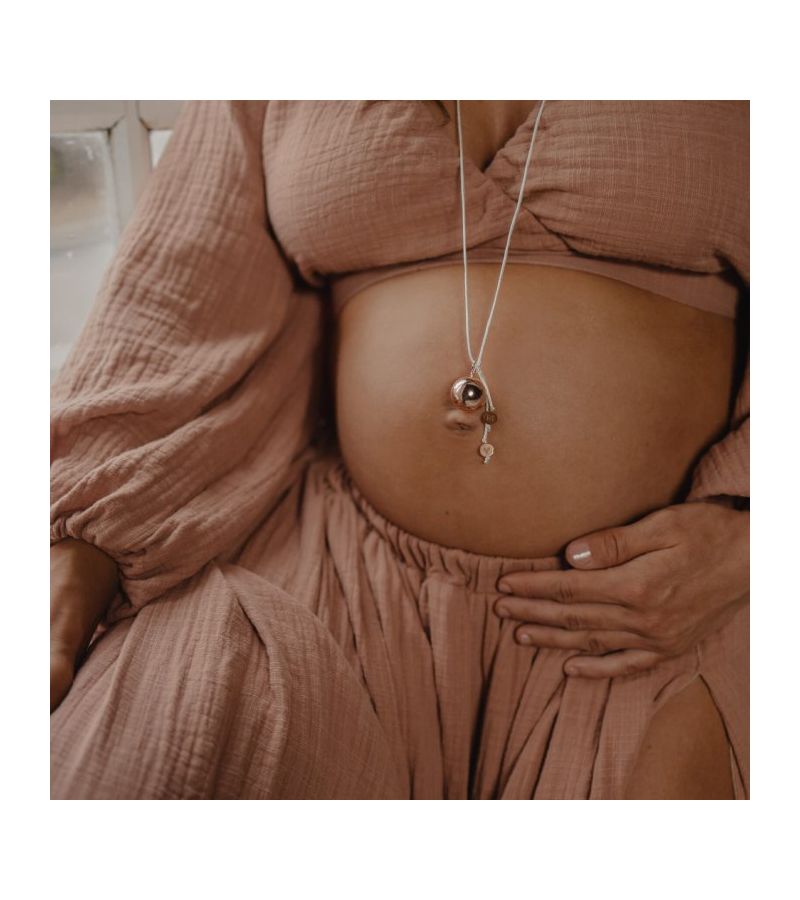 Μουσικό μενταγιόν εγκυμοσύνης PROUD MAMA Sofie Silver Καρδιά PM-664