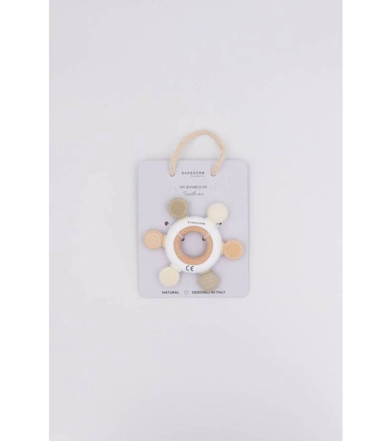 Μασητικός Δακτύλιος Οδοντοφυίας BAMBOOM Wood N Silicone Panna CAC0053-02