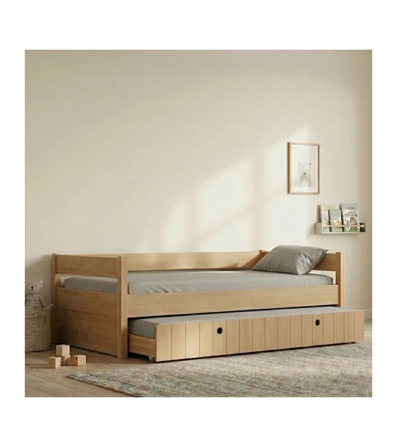 Kiddy Παιδικό Κρεβάτι Montessori 3 σε 1 με Αφαιρούμενη Σκεπή Natural CASA KIDS Μονό 90 × 200 cm