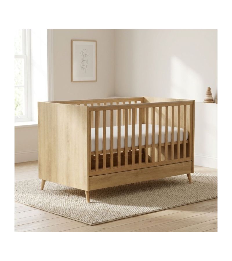 CASABABY Elia Oak Βρεφικό Κρεβάτι Μετατρεπόμενο σε Προεφηβικό για στρώμα 140x70cm