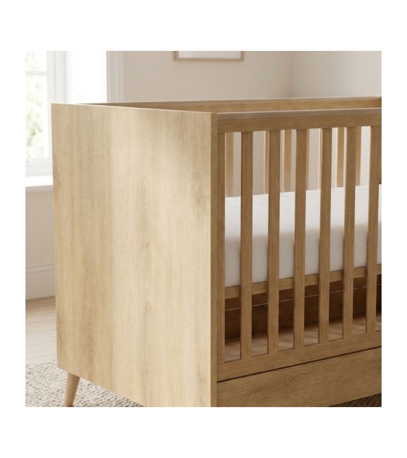 CASABABY Elia Oak Βρεφικό Κρεβάτι Μετατρεπόμενο σε Προεφηβικό για στρώμα 140x70cm