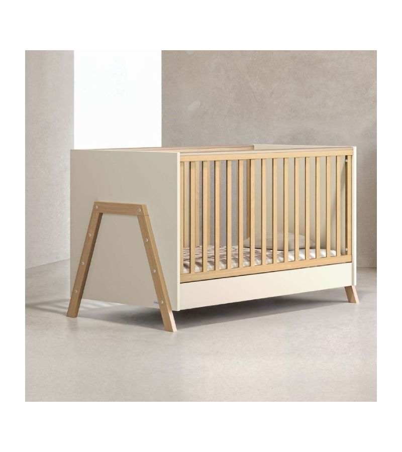 CASABABY Oslo Vanilla Βρεφικό Κρεβάτι Μετατρεπόμενο Σε Προεφηβικό για στρώμα 140x70cm