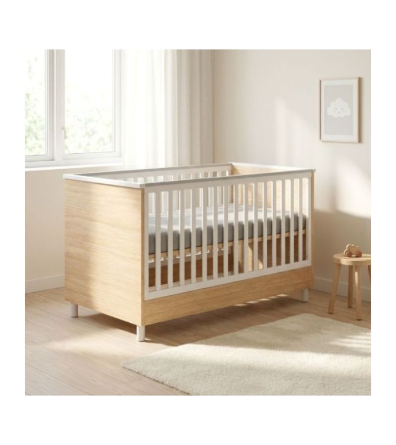 Βρεφικό Κρεβατάκι CASA BABY Lumi Natural μαζί με Πολυκαρότσι BEBE STARS NAMMAS Δώρο Λίκνο LIONELO Aurora