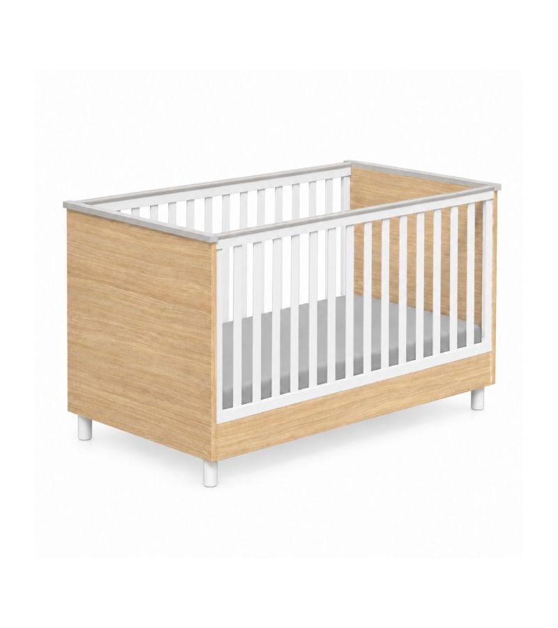 CASABABY Lumi White Βρεφικό Κρεβάτι Μετατρεπόμενο Σε Προεφηβικό για στρώμα 140x70cm