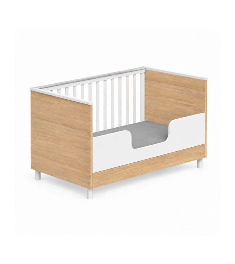 CASABABY Lumi White Βρεφικό Κρεβάτι Μετατρεπόμενο Σε Προεφηβικό για στρώμα 140x70cm