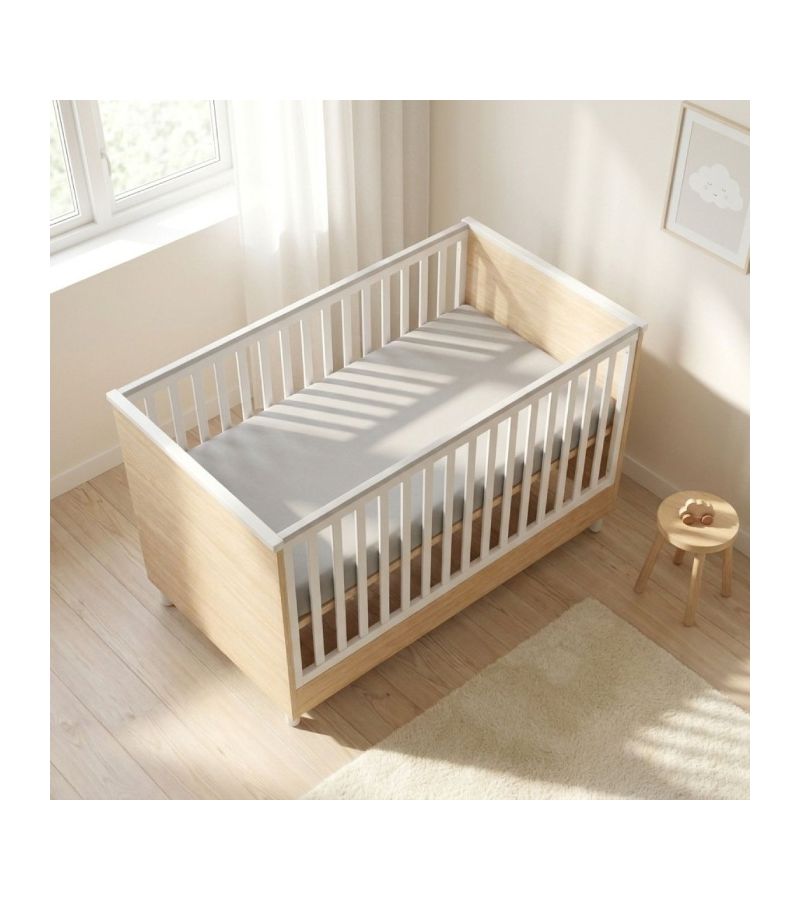CASABABY Lumi Natural Βρεφικό Κρεβάτι Μετατρεπόμενο Σε Προεφηβικό για στρώμα 140x70cm