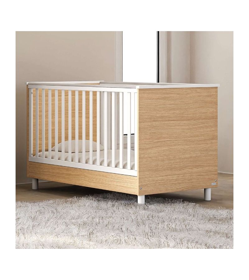 CASABABY Lumi Natural Βρεφικό Κρεβάτι Μετατρεπόμενο Σε Προεφηβικό για στρώμα 140x70cm