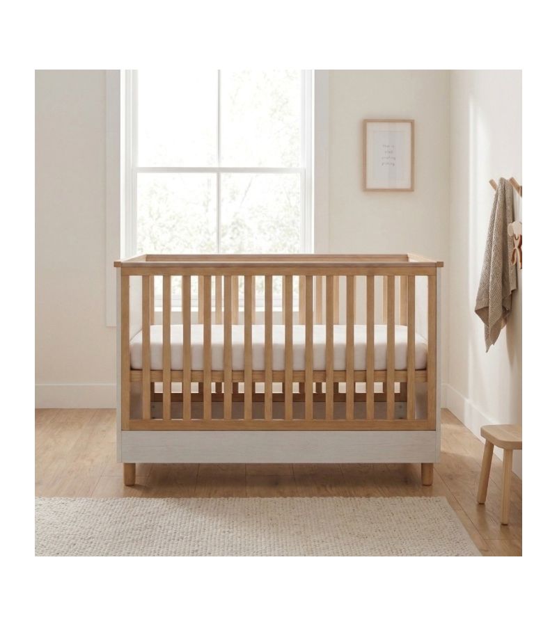 CASABABY Lumi White Βρεφικό Κρεβάτι Μετατρεπόμενο Σε Προεφηβικό για στρώμα 140x70cm