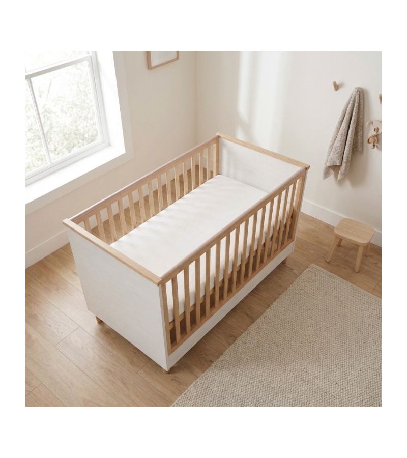 CASABABY Lumi White Βρεφικό Κρεβάτι Μετατρεπόμενο Σε Προεφηβικό για στρώμα 140x70cm