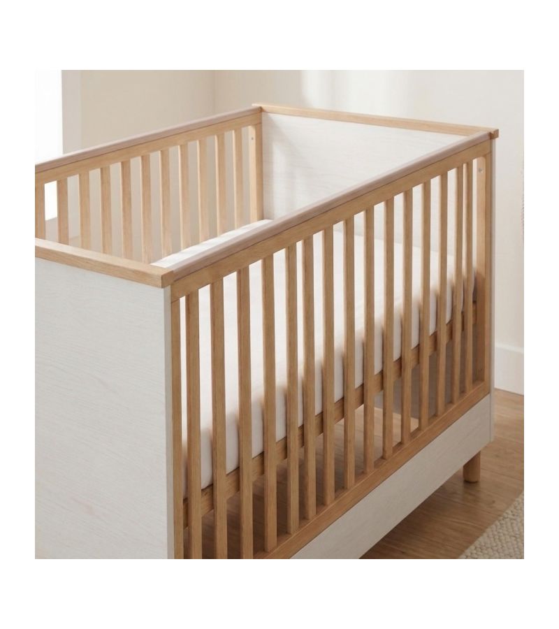 CASABABY Lumi White Βρεφικό Κρεβάτι Μετατρεπόμενο Σε Προεφηβικό για στρώμα 140x70cm