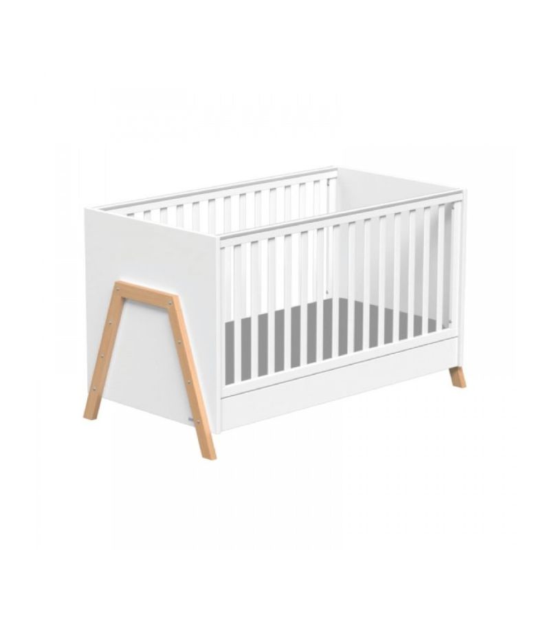 CASABABY Oslo White Βρεφικό Κρεβάτι Μετατρεπόμενο Σε Προεφηβικό για στρώμα 140x70cm