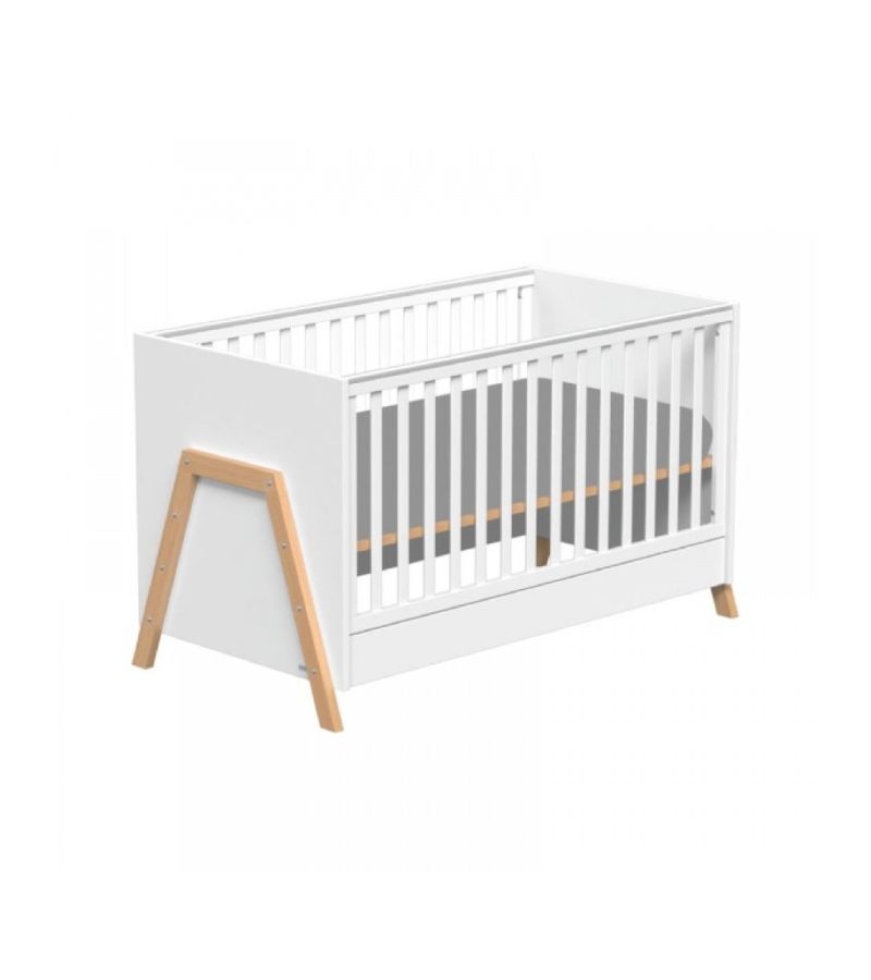 CASABABY Oslo White Βρεφικό Κρεβάτι Μετατρεπόμενο Σε Προεφηβικό για στρώμα 140x70cm