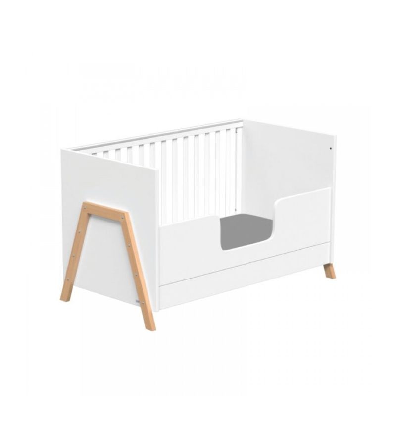CASABABY Oslo White Βρεφικό Κρεβάτι Μετατρεπόμενο Σε Προεφηβικό για στρώμα 140x70cm
