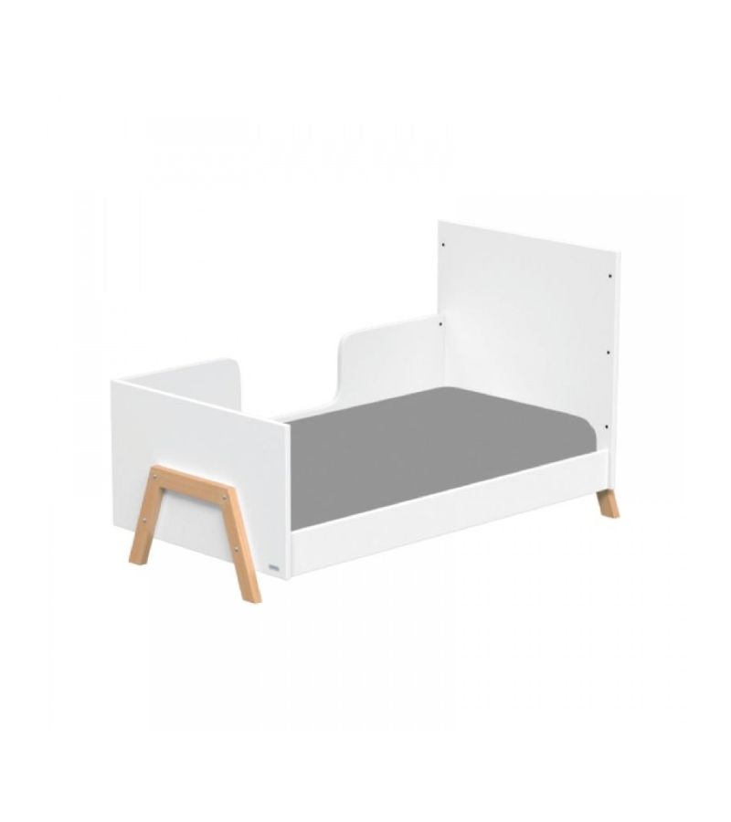 CASABABY Oslo White Βρεφικό Κρεβάτι Μετατρεπόμενο Σε Προεφηβικό για στρώμα 140x70cm