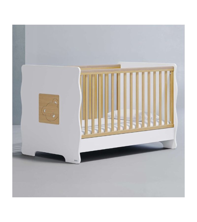 CASABABY Winnie White Βρεφικό Κρεβάτι Μετατρεπόμενο Σε Προεφηβικό για στρώμα 140x70cm