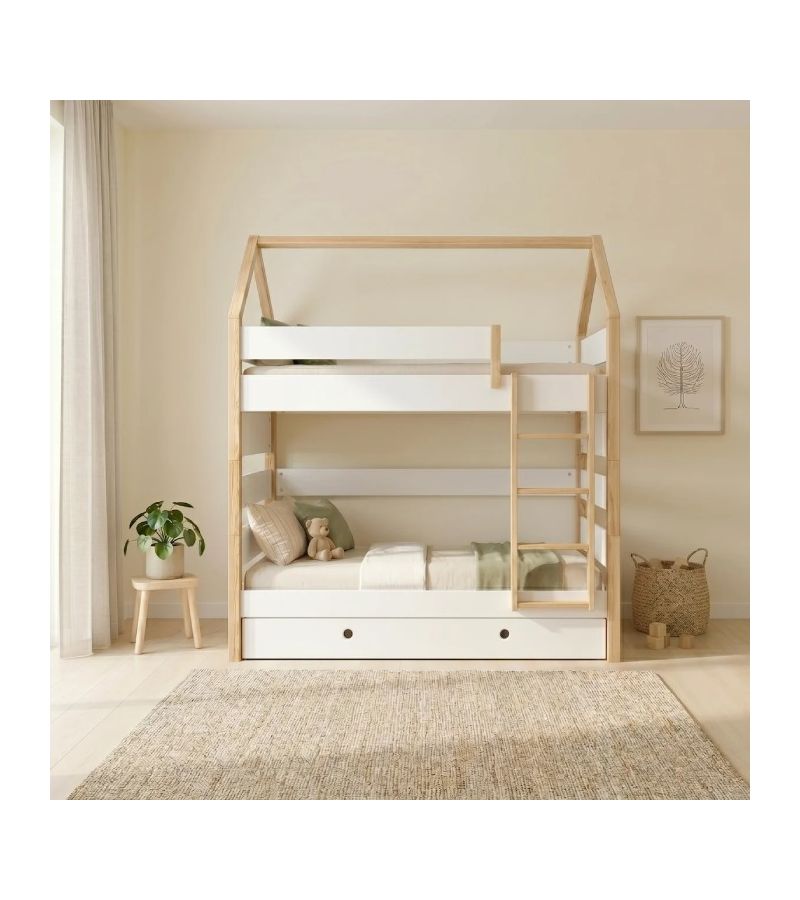 Kiddy CASA KIDS Παιδική κουκέτα διαιρούμενη Λάκα Μονή 90 × 200 cm