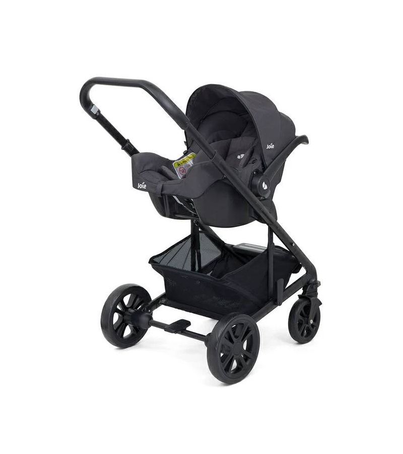 Joie Βρεφικό Trio Set Chrome με Πορτ μπεμπέ Ember & Κάθισμα αυτοκινήτου i-Snug 2 Coal 