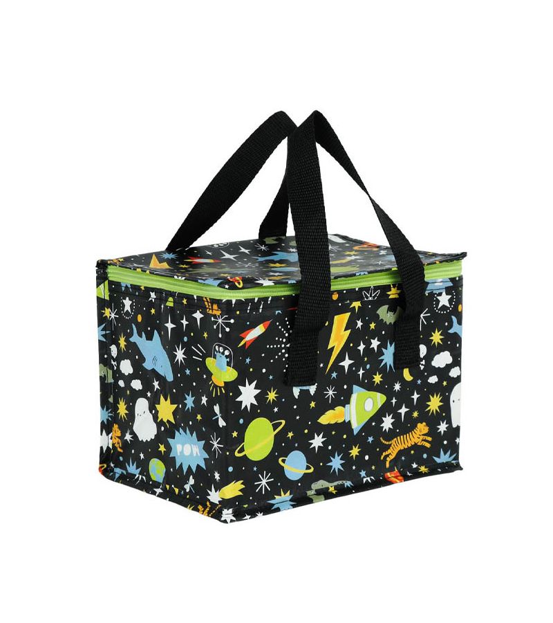 A LITLE LOVELY COMPANY Τσαντάκι μεταφοράς φαγητού 23x16x16 - Galaxy CBGABL27