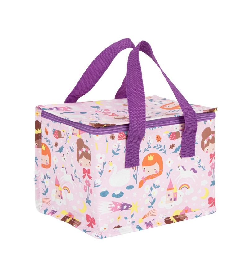 A LITLE LOVELY COMPANY Τσαντάκι μεταφοράς φαγητού 23x16x16 Princesses CBPRPU37