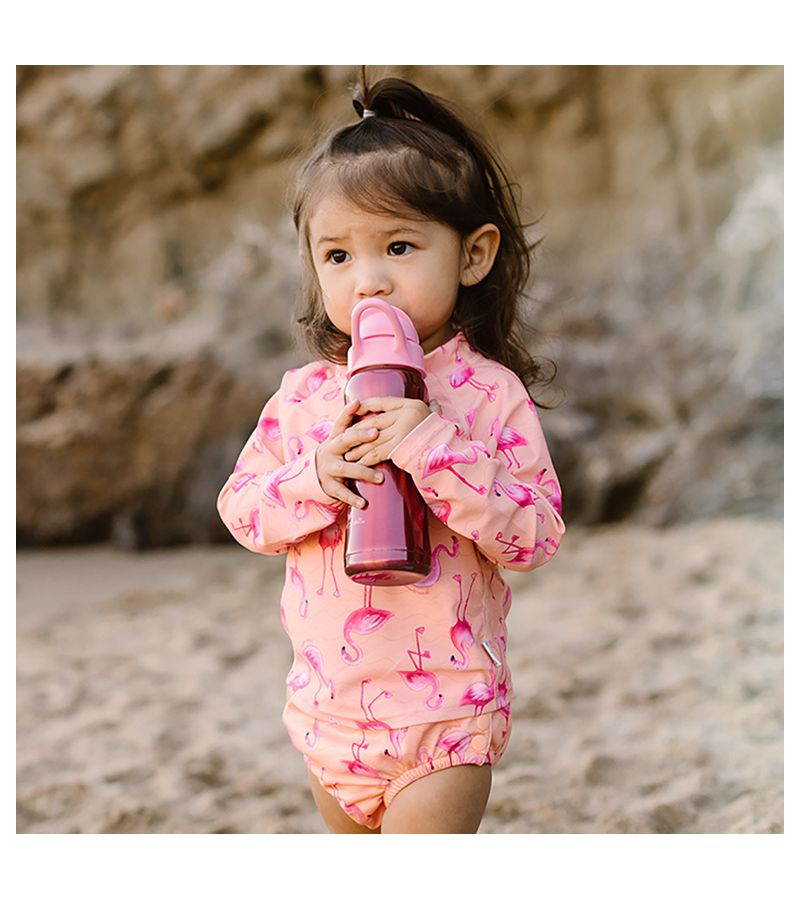 Μαγιό - πάνα I PLAY Snap Reusable Swim Diaper Coral Flamingos IP-10097-6AEL