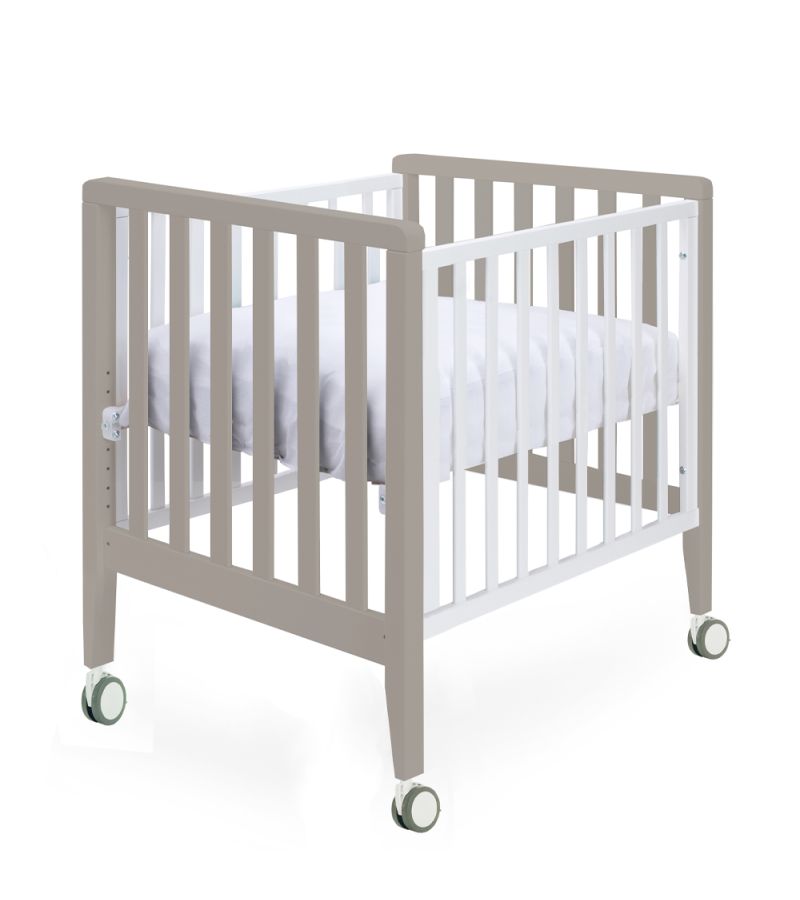 Βρεφικό Σετ PALI Win Bianco-Tortora με λίκνο(90χ73cm), κρεβάτι(133x73cm), στρώματα και προστατευτικό κάγκελο ή προίκα