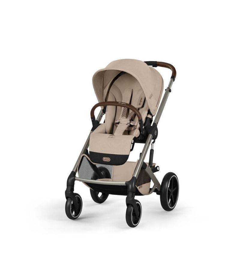 CYBEX Πολυκαρότσι 2in1 Balios S Lux Almond Beige Taupe Frame Πτυσσόμενο Πορτ Μπεμπέ 