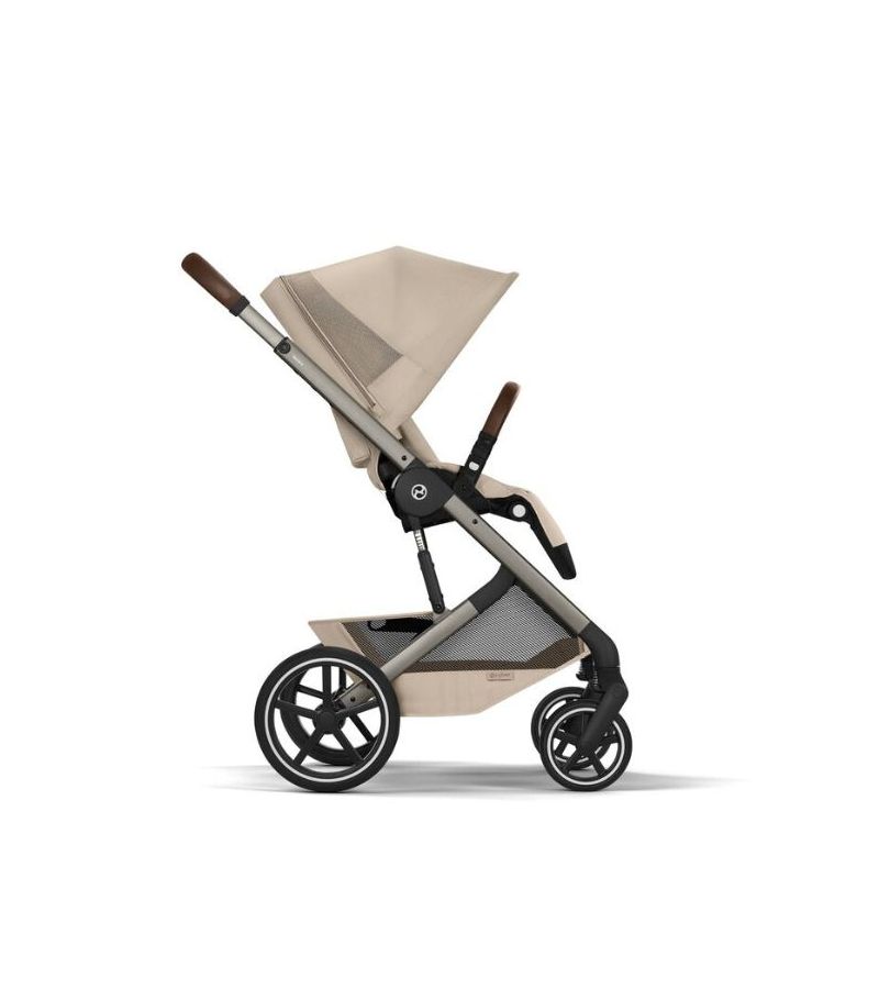 CYBEX Πολυκαρότσι 2in1 Balios S Lux Almond Beige Taupe Frame Πτυσσόμενο Πορτ Μπεμπέ 