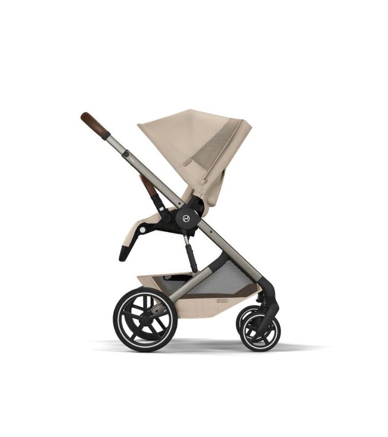 CYBEX Πολυκαρότσι 2in1 Balios S Lux Almond Beige Taupe Frame Πτυσσόμενο Πορτ Μπεμπέ 