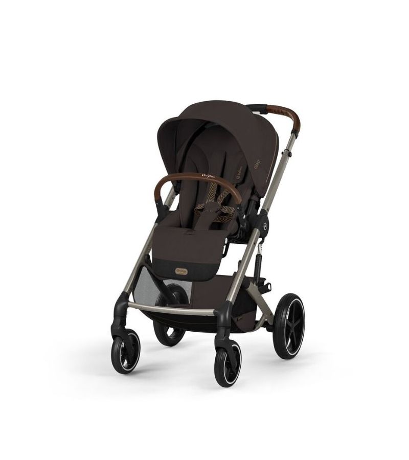 CYBEX Πολυκαρότσι 2in1 Balios S Lux Chocolate Brown Taupe Frame Πτυσσόμενο Πορτ Μπεμπέ 