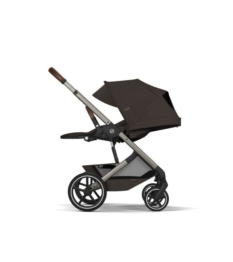 CYBEX Πολυκαρότσι 2in1 Balios S Lux Chocolate Brown Taupe Frame Πτυσσόμενο Πορτ Μπεμπέ 