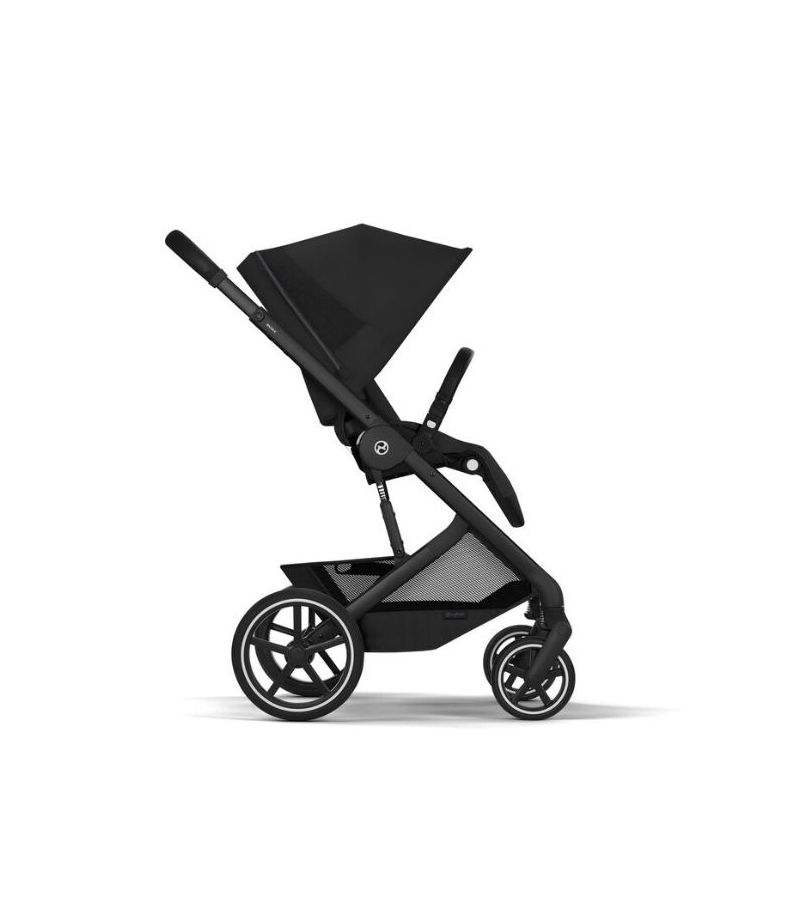 CYBEX Πολυκαρότσι 2in1 Balios S Lux Moon Black Frame Black Πτυσσόμενο Πορτ Μπεμπέ 