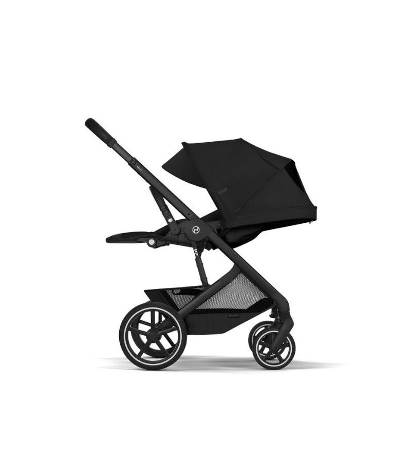 CYBEX Πολυκαρότσι 2in1 Balios S Lux Moon Black Frame Black Πτυσσόμενο Πορτ Μπεμπέ 