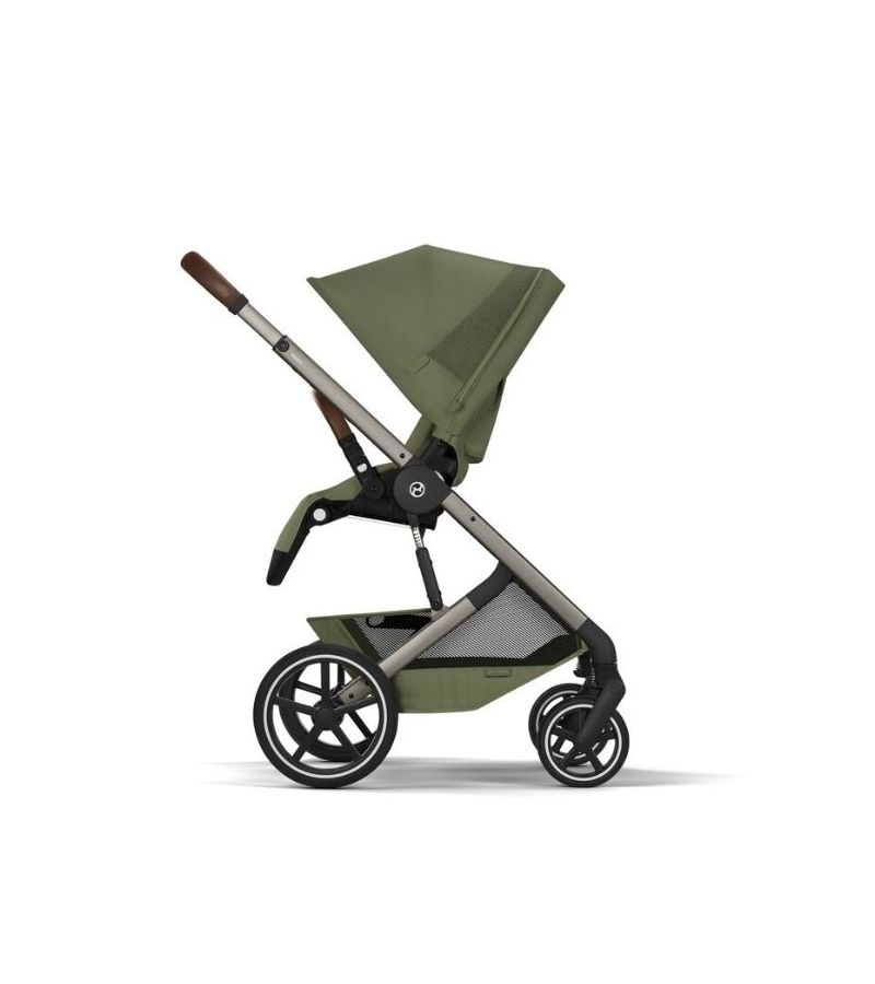 CYBEX Πολυκαρότσι 2in1 Balios S Lux Moss Green Taupe Frame Πτυσσόμενο Πορτ Μπεμπέ 