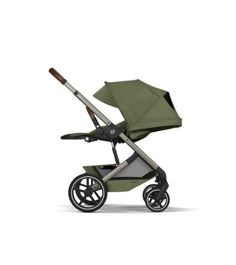 CYBEX Πολυκαρότσι 2in1 Balios S Lux Moss Green Taupe Frame Πτυσσόμενο Πορτ Μπεμπέ 
