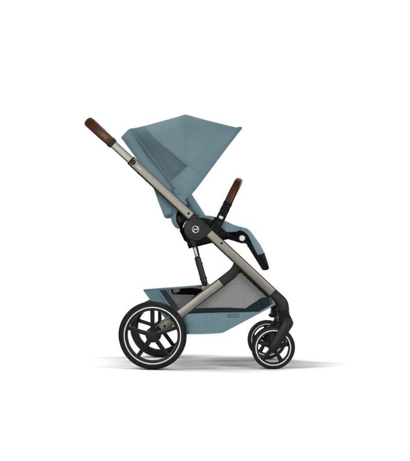 CYBEX Πολυκαρότσι 2in1 Balios S Lux Stormy Blue Taupe Frame Πτυσσόμενο Πορτ Μπεμπέ 