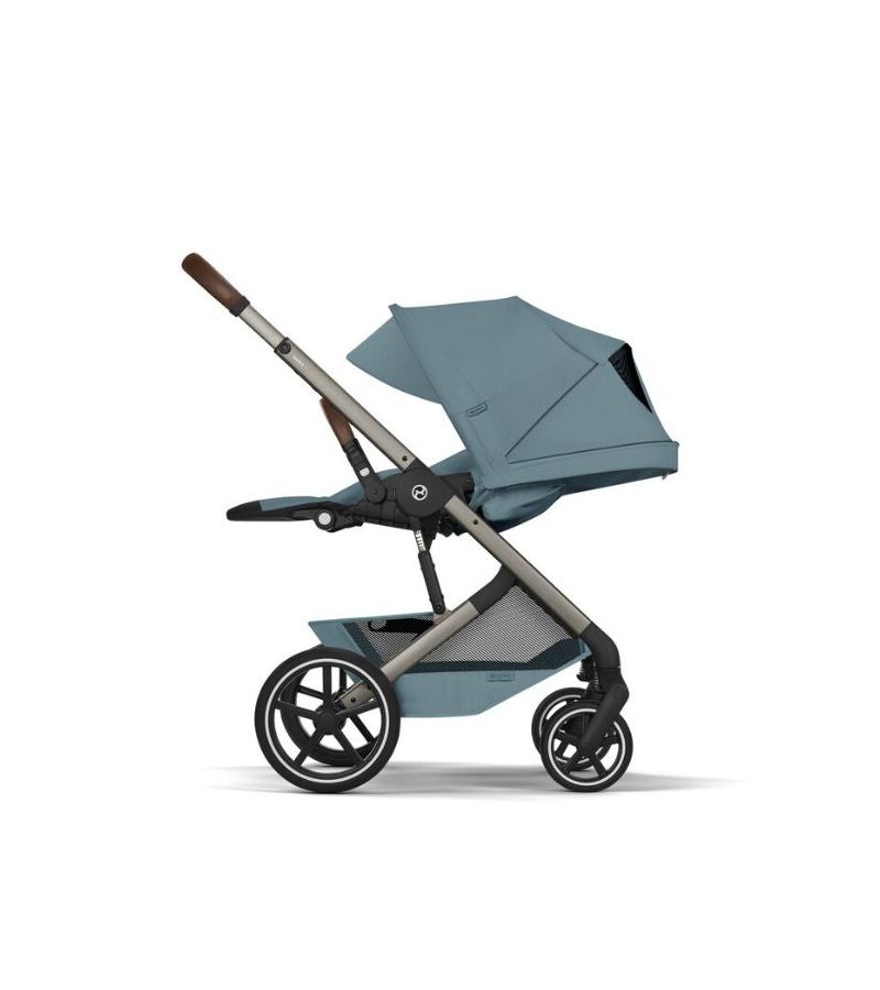 CYBEX Πολυκαρότσι 2in1 Balios S Lux Stormy Blue Taupe Frame Πτυσσόμενο Πορτ Μπεμπέ 